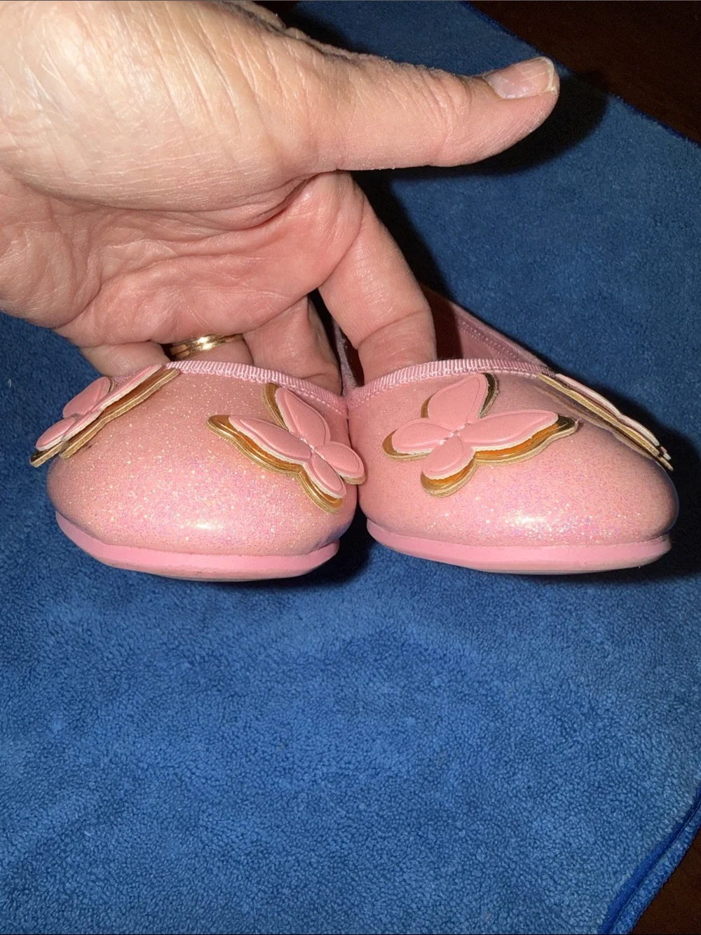 Wicked Movie Kids Pink Butterfly Dressy Flats